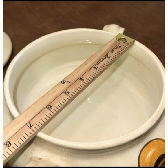 Vintage Hand-Painted Vegetable Motif Ceramic Soup Tureen With Lid - Picture 9 of 9